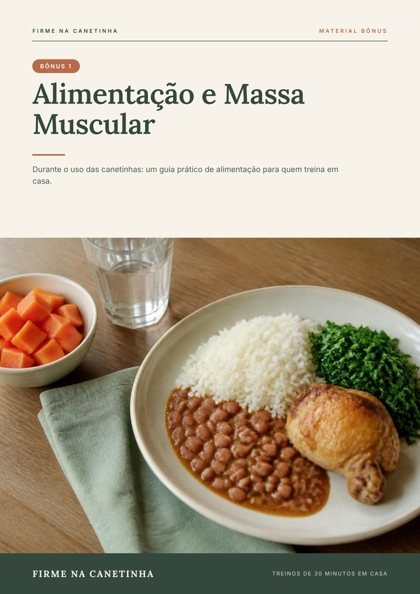 Capa do bônus Alimentação e Massa Muscular